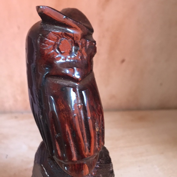 Vintage hand carved Ironwood owl, 2 piece chili/spices crusher rare unique - Picture 13 of 16